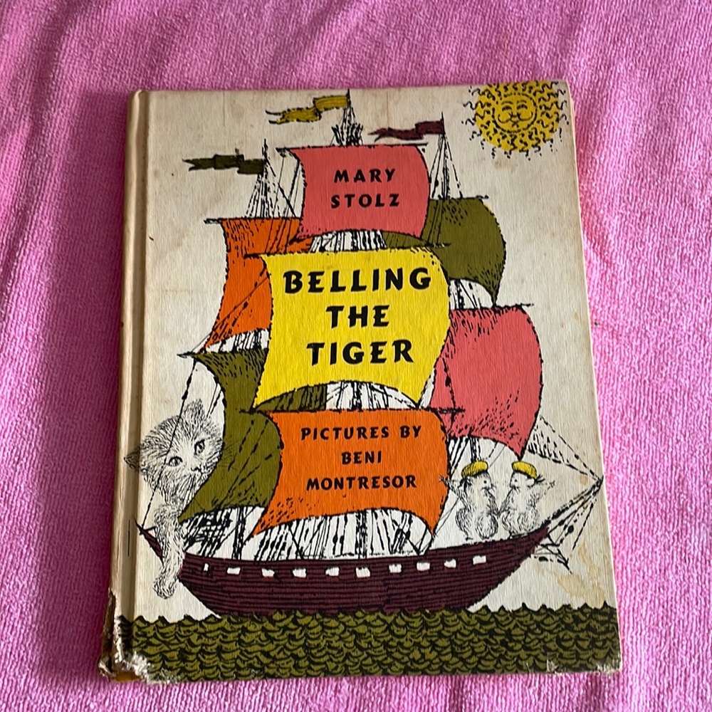 Childs Vintage circa 1961 Book Belling The Tiger by Mary Stolz
